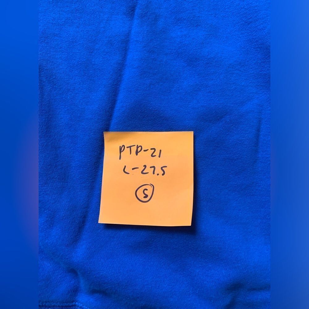 HUF Sweatshirt Crewneck Embroidered Blue White Size S - Picture 7 of 11